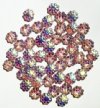 50 9mm Transparent Light Amethyst AB Daisy Beads